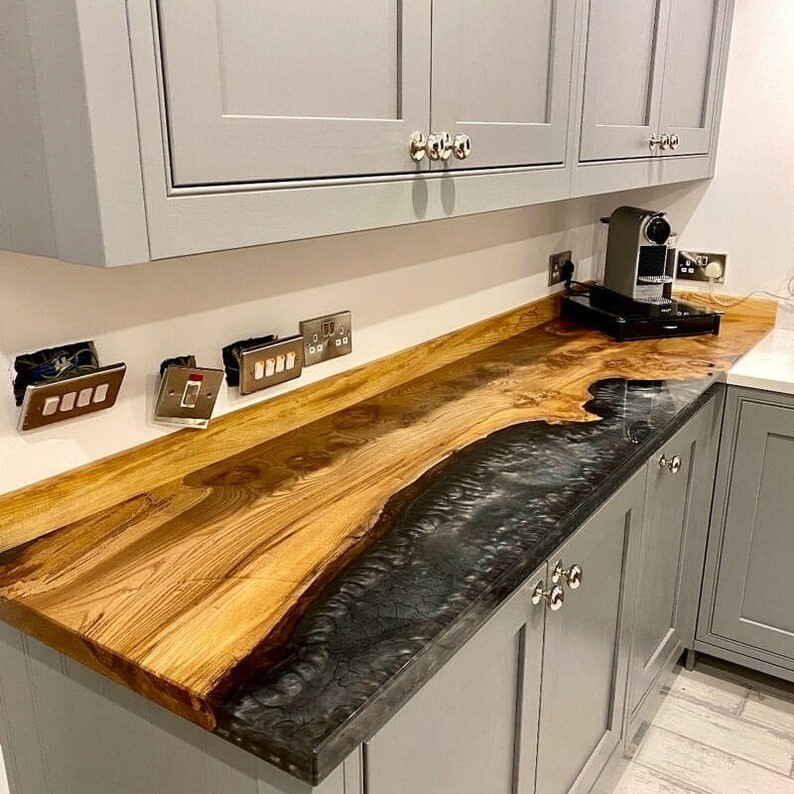 Epoxy Countertop Kitchen countertop Epoxy wood countertop Resin countertop
