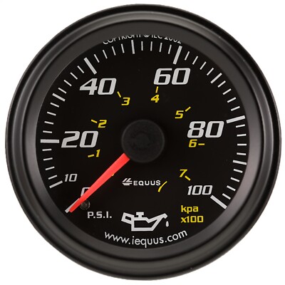 Equus E6244 6000 Series Oil Pressure Gauge | High-Quality Auto Part, Universal F