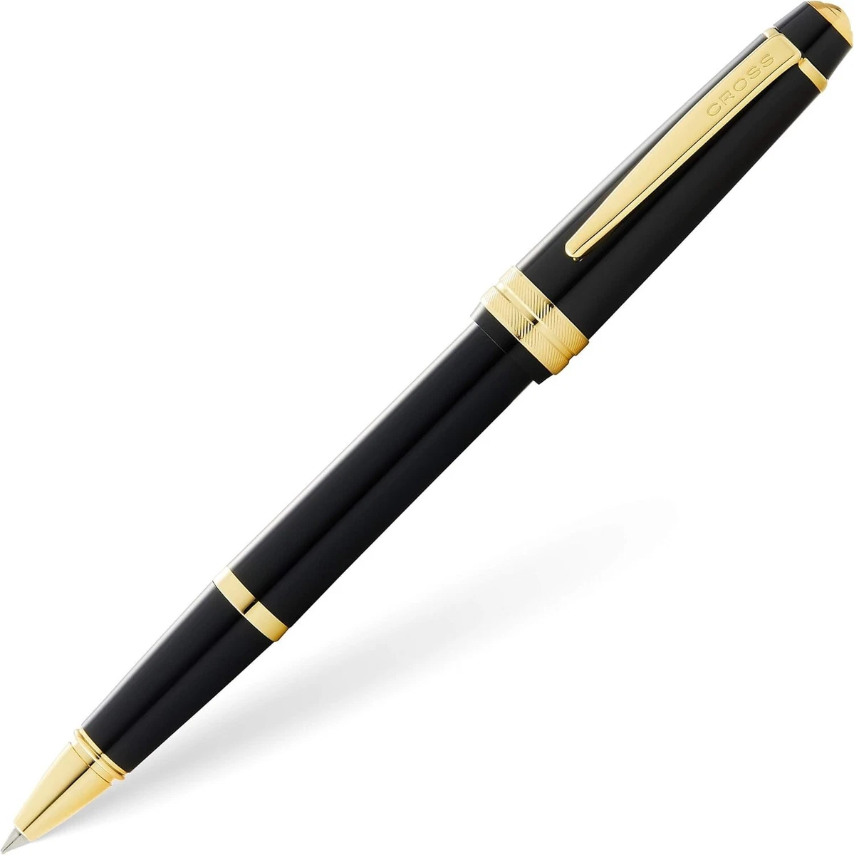 Cross Bailey Light Rollerball Pen Black and Gold Luxury Gift Box Business