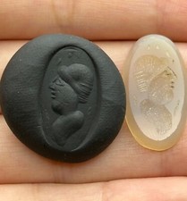 Unique  Ancient Roman Carnelian Stone Intaglio Seal Circa 1st - 4th Century AD