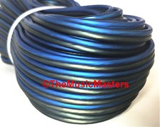 12 Gauge 100' ft SPEAKER WIRE Blue Black Premium HQ Car Audio Home Stereo Cable