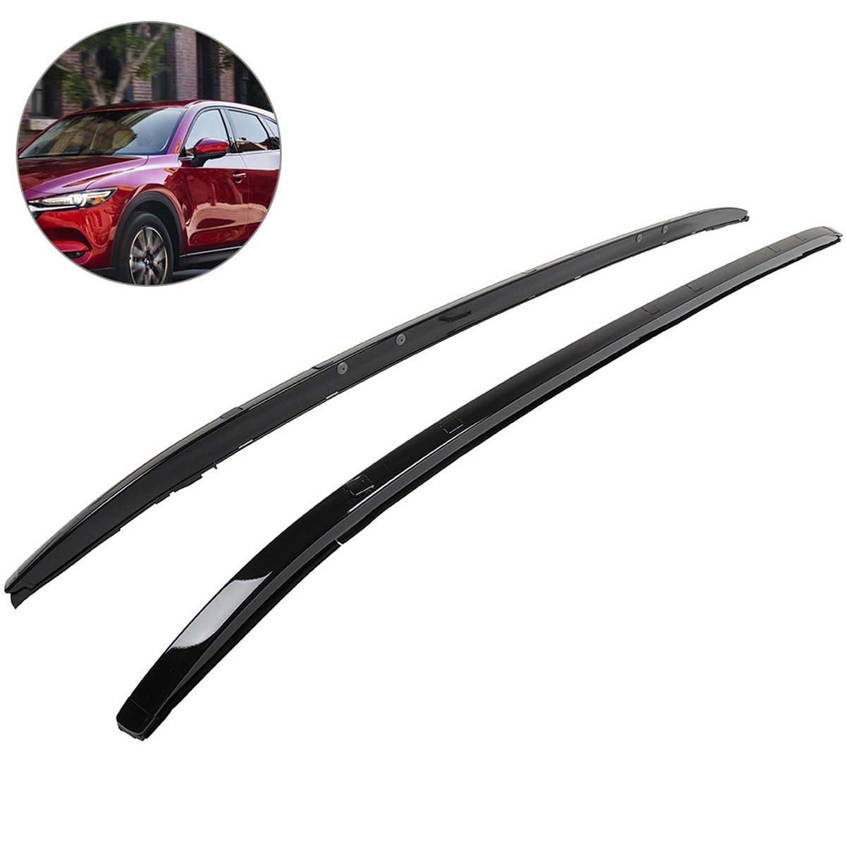 For Mazda CX-5 2017-2019 Roof Rack Roof Side Rails 2Pcs Luggage