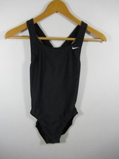 Nike Black One Piece Athletic Tank Swimsuit Women Size 8 Black
