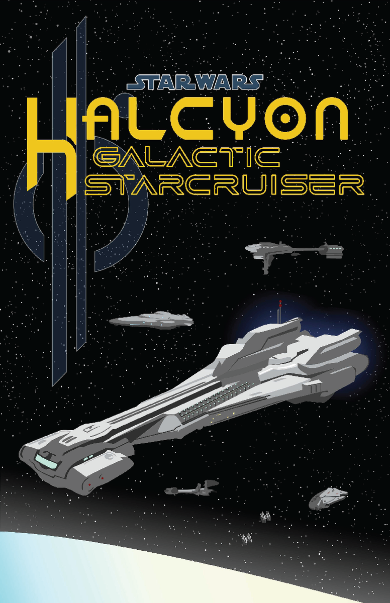 ギャラクティックスタークルーザー　ポスター Walt Disney World Star Wars Galactic Starcruiser Attraction