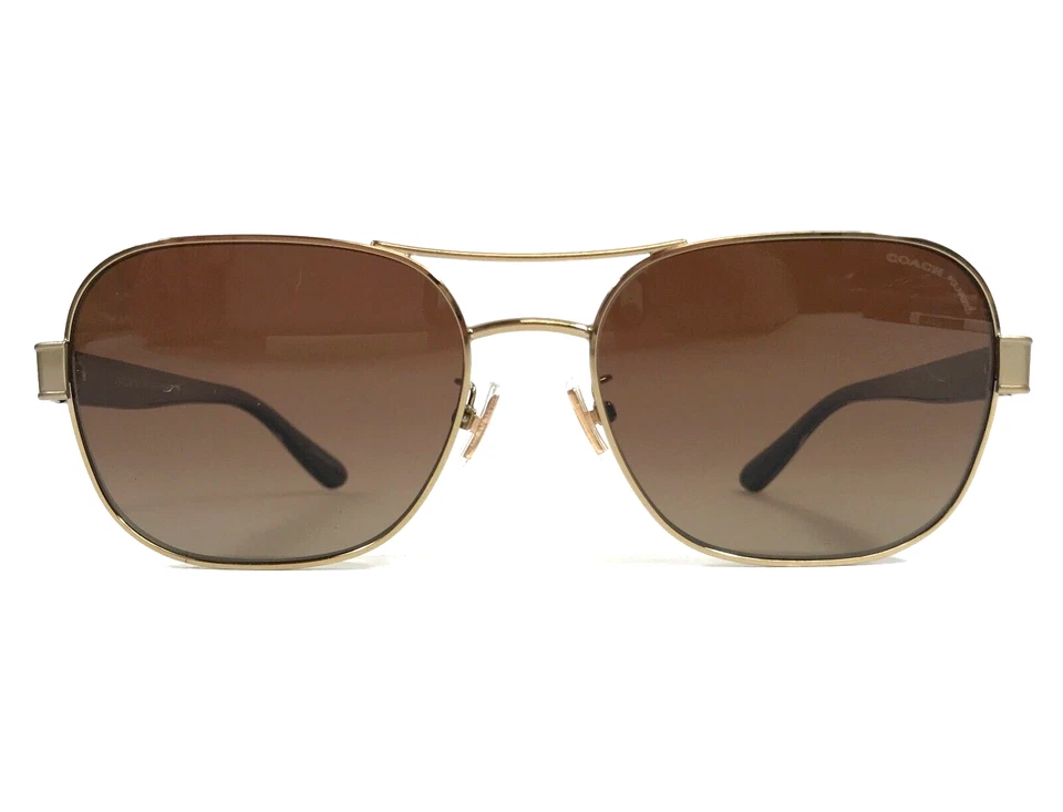 Monturas para gafas Coach HC7116 L1151 9005T5 oro claro aviador con lentes marrones Foto 2 de 4