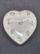 Crowning Touch Collection Heart Shape Trinket Jewelry Box Japan Pink Flowers
