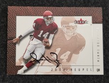 2001 Fleer Autographics Josh Heupel Rookie Card. rookie card picture
