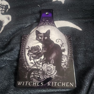 Schwarze Katze Hexen Küche Schneidebrett