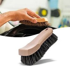 1 PC Car Interior Cleaning Brush, Car Wash Tools, Long Bristle Horse Hair Leathe