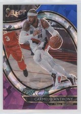 2020-21 Select Courtside Blue White Purple Cracked Ice Prizm Carmelo Anthony 5y5