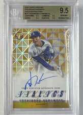 2025 Topps Pristine Yoshinobu Yamamoto Italics Auto Gold Refractor #6/50 BGS 9.5