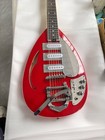 22 Frets Teardrop Red 12 String Electric Guitar SSS Single Coil Pickup