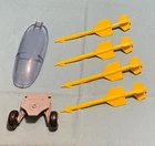 G.I. GI JOE gijoe CONQUEST X-30 WEAPONS PARTS LOT #3 canopy missiles FREE SHIP