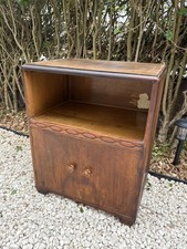 Lovely Vintage utility Bedside Cabinet Cupboard Side Lamp Sofa Table night stand