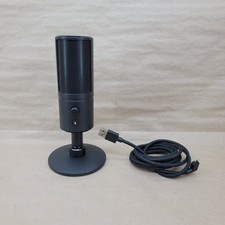 Razer Seiren X Condenser Microphone Black Freestanding Streaming Tested Working