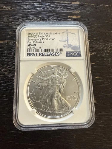 2020 P American Silver Eagle Emergency Production First Releases NGC 1oz .999