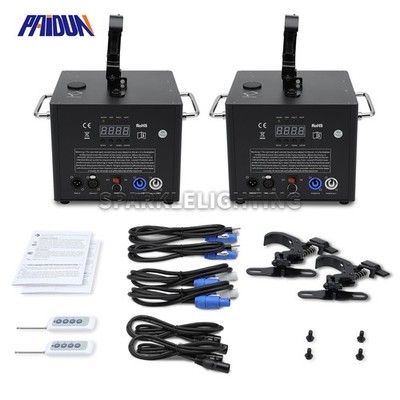 PAIDUN 2PCS 750W Waterfall Cold Spark Machine Firework Event Show Disco DJ Party