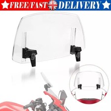 Motorcycle Spoiler Wind Screen Adjust Windshield Extension Deflector Extender UK
