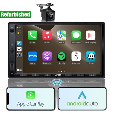 ATOTO A5L 2DIN Wireless Android Auto &CarPlay Car Stereo w/ HD Rearview Camera