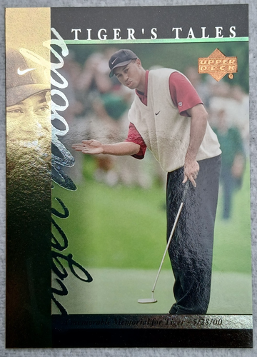 Tiger Woods 2001 Upper Deck Tiger's Tales Card # TT24 FREE P&P