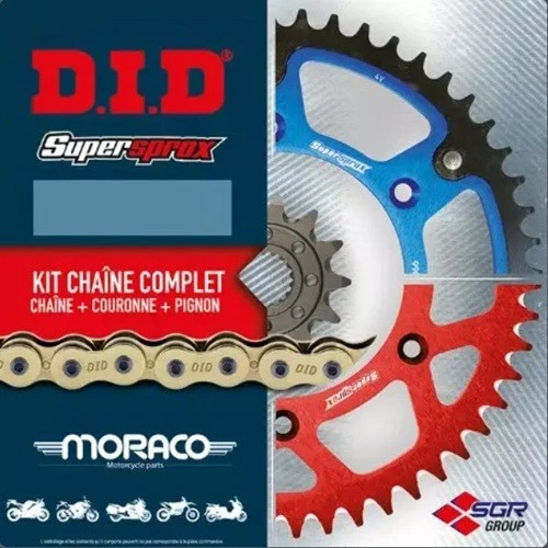 Kit chaine transmission DID 525VX3 15/47 KAWASAKI 250 KLX 250 R 1993-1996 - Photo 1/1