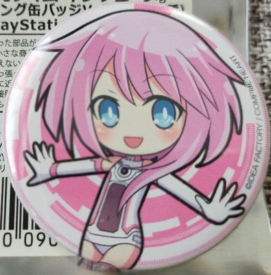 Japanese anime Hyperdimension Neptunia Trading Can Badge Ram Tsunako