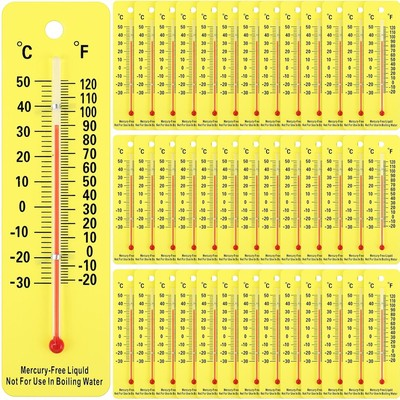 #ad Maitys 50 Pcs Student Thermometers Dual Scale Analog Boiling Point Safety... $46.95