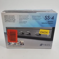 Niles SS-4 Four 4 Room Speaker Selection System Home Audio Black