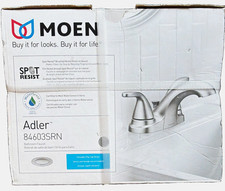 Moen Adler 84603SRN 4 in Centerset Brushed Nickel Spot Resistant