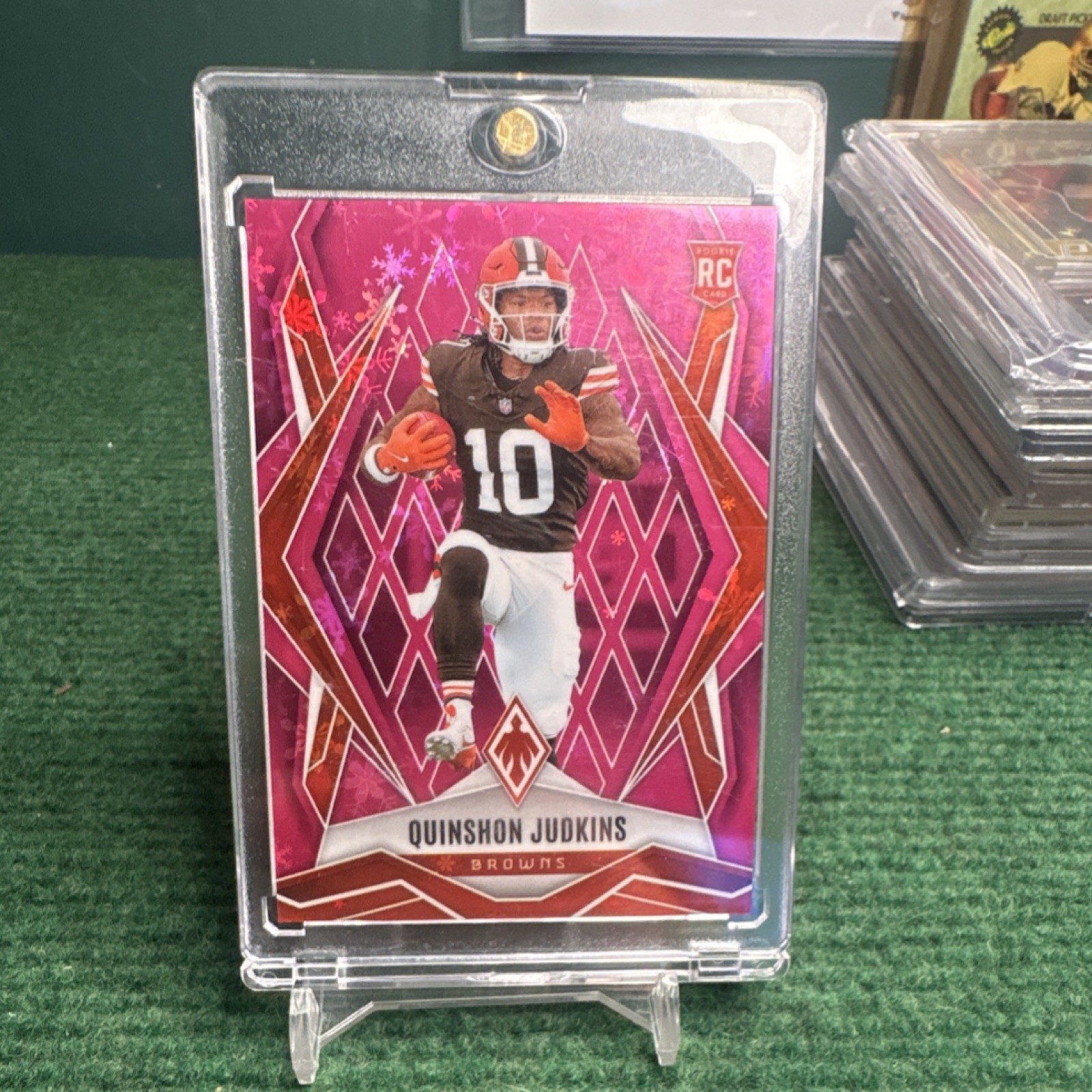 2025 Panini Phoenix - Rookies Quinshon Judkins #191 Pink Hyper /299 (RC)