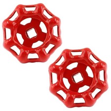 BokWinPCS Metal Outside Faucet Round Wheel Handle,6x6mmWater Spigot 2 Red