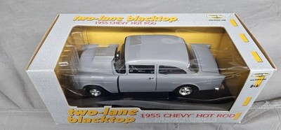1955 Chevy Hot Rod Two Lane Blacktop 1/18 Scale ERTL American