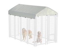8' x 4' Outdoor Dog Kennel Cover 600D Heavy Duty Waterproof Replaceable Dog K...