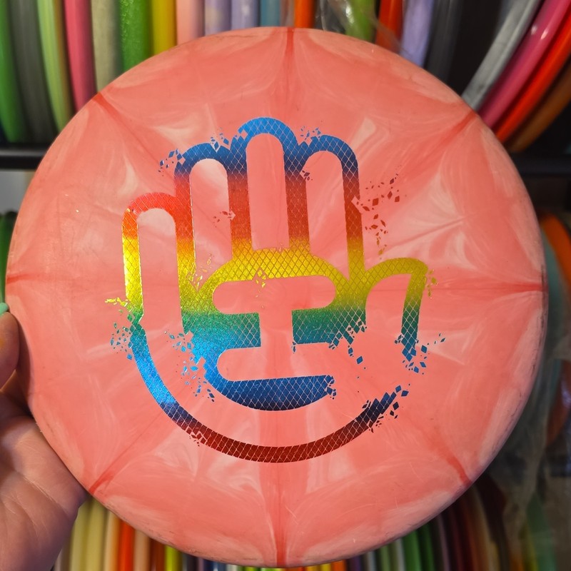 Dynamic Discs Handeye Warden Putting Disc Pink White 175g