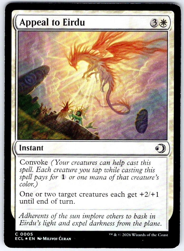 Appeal to Eirdu 5 Common Lorwyn Eclipsed MTG Foil Near Mint