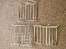 Closet shelf metal wire dividers separators organizers 12 pieces white