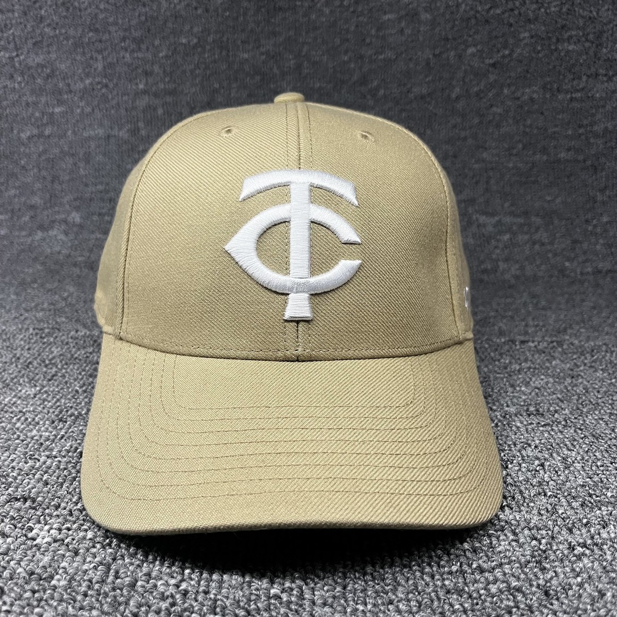 Minnesota Twins '47 Brand MVP Hat Khaki White TC Logo Adjustable Cap MLB New