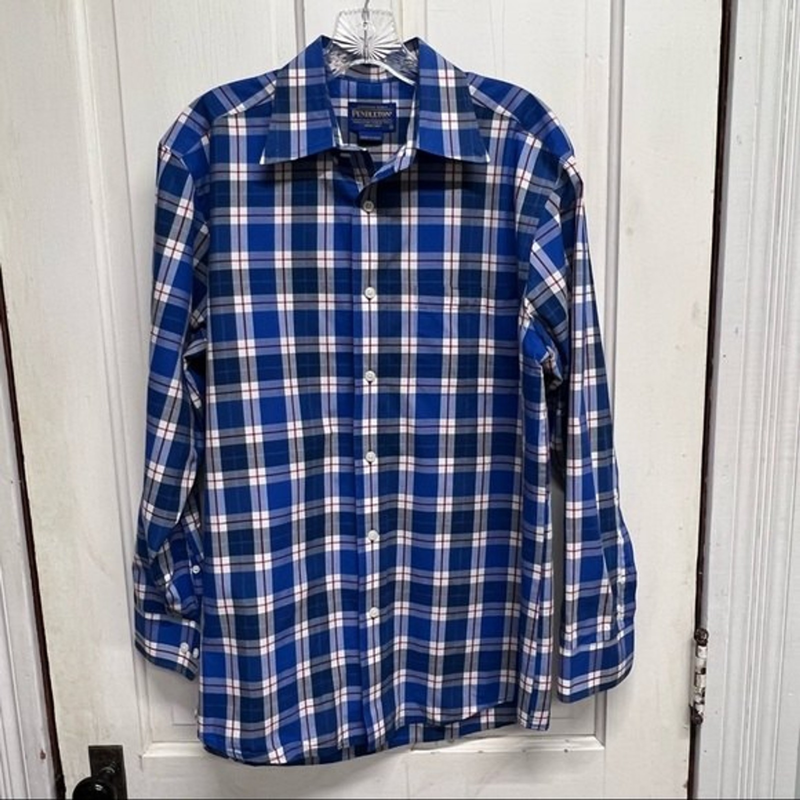 Pendleton classic button down plaid shirt men's l… - image 1