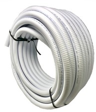 2" Dia Flexible PVC Pipe, Pool and Spa Hose Tubing, Dia, White