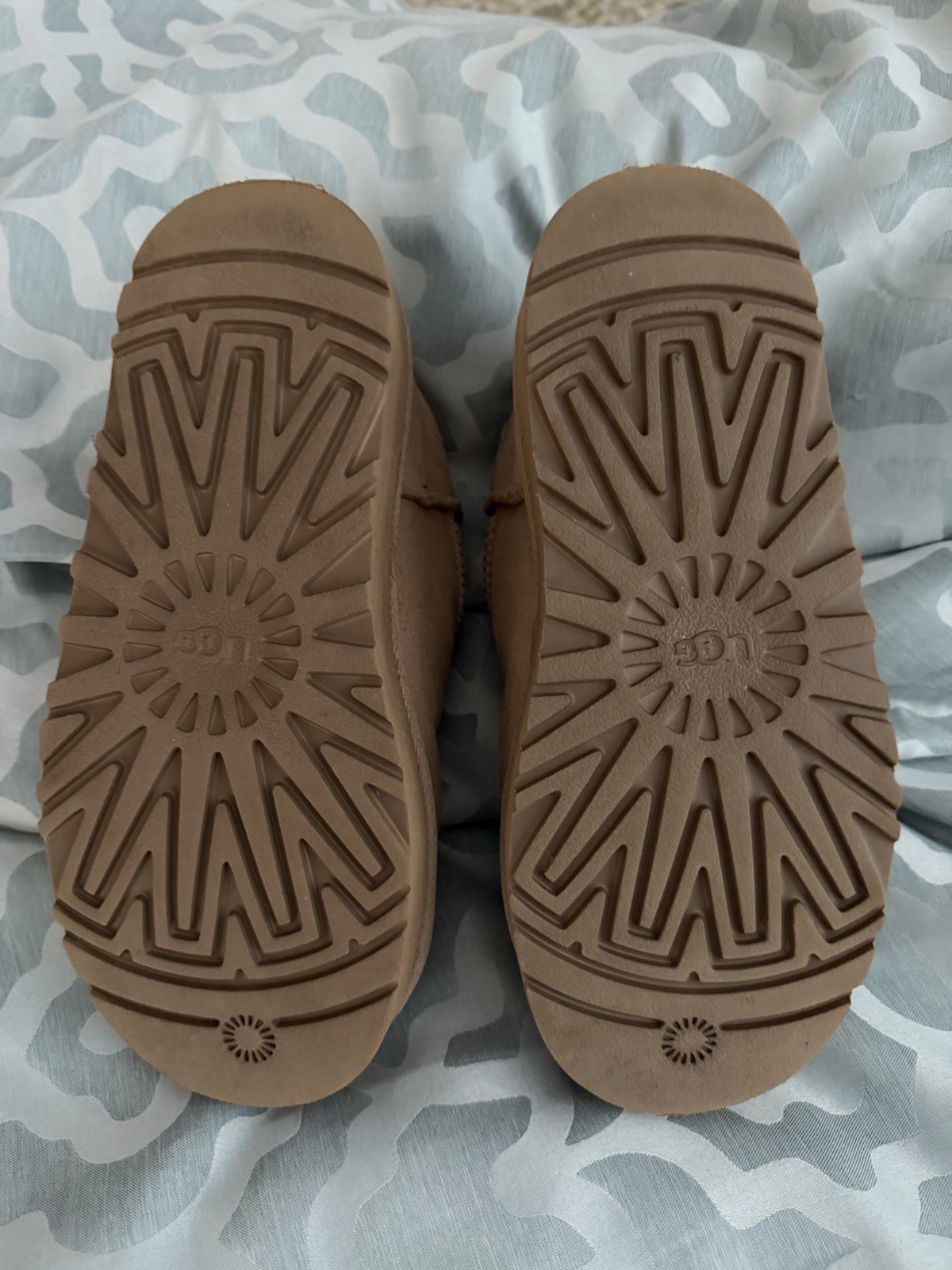 UGG Beige Shearling Lined Ankle Pull On Suede Wom… - image 5