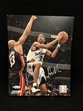 Richard Hamilton Signed 8x10 Photo UDA COA Rip Detroit Pistons Wizards Bull