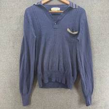 Vintage 80s Gino-Paoli Pullover Sweater Large Cable Knit Retro Kurt Cobain