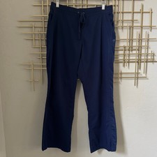 Healing Hands Purple Label Scrub Pants Womens MP Medium Petite Blue Bootcut