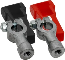 Ampper 3/8"-16 Thread Female Lead Top Post to Side Post Terminal Adapters, Stand