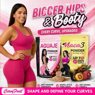Bigger Booty & Wider Hips   Aguaje Curvy Fruit + Maca root Powder   31 Days