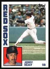 1984 Topps #445 Jerry Remy Free Shipping
