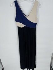 Maeve Anthropologie Elysian Maxi Dress Sz Small Empire Waist Colorblock Preppy
