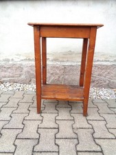 Antiker, kleiner Beistelltisch, Telefontisch, Vintage, Weichholztisch