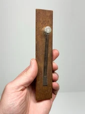 May 6 1890 Noisemaker Hand Made Victorian Era Wood Stamped 4th of July Americana