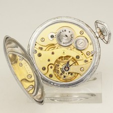 WORKING Rare LAMINOR Pocket watch Men's no repeater no fusee duplex chronometer